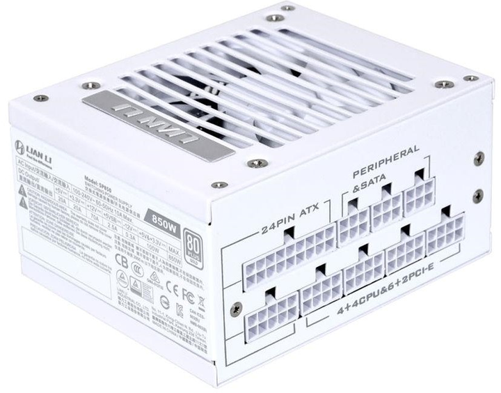 Zasilacz Lian Li SP850W SFX 80 Plus Gold 850W White (4718466012241) - obraz 3