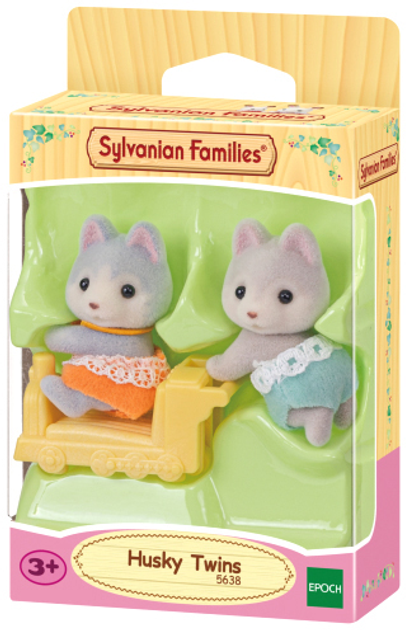 Zestaw figurek Sylvanian Families Husky Twins 3 szt (5054131056387) - obraz 1