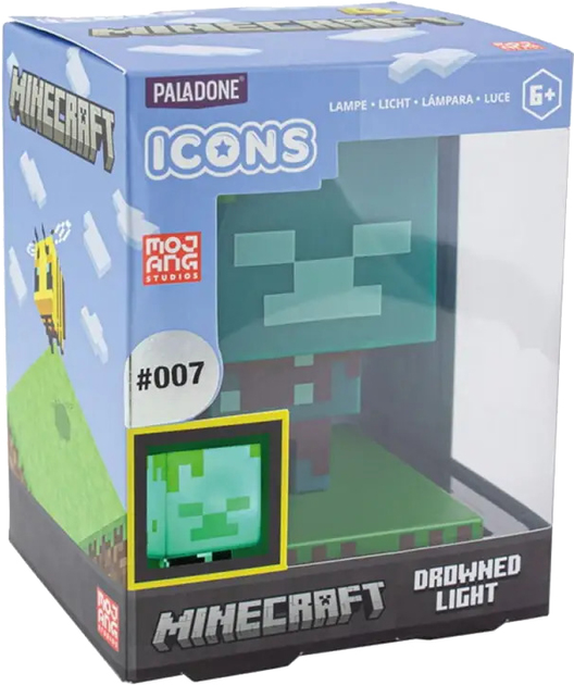 Лампа Paladone Minecraft Drowned Zombie (PP7999MCF) - зображення 1
