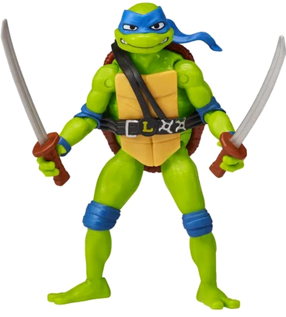 Фігурка Nickelodeon Turtles Mutant Mayhem Leonardo з аксесуарами 12 см (0043377832812) - зображення 2
