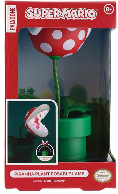 Lampka Paladone Super Mario: Mini Piranha Plant (PP7448NNV3) - obraz 1