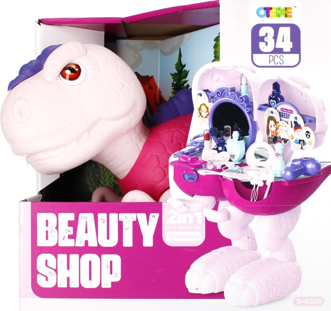 Туалетний столик Mega Creative 2 in 1 Dino Beauty Shop з аксесуарами 34 предмети (5905523609479) - зображення 1