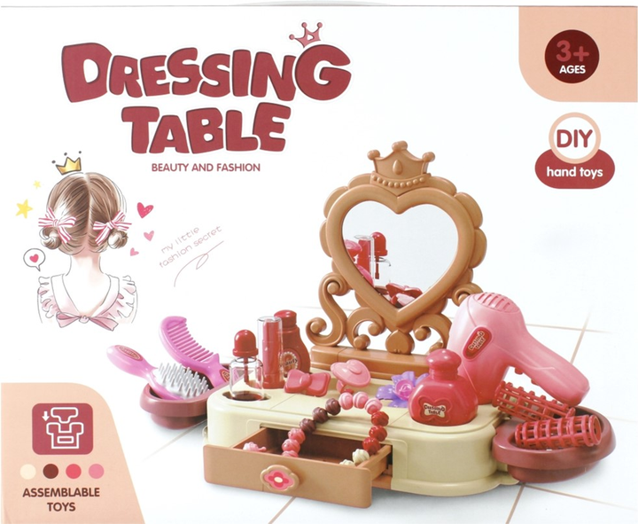 Toaletka Mega Creative Dressing Table Beauty and Fashion (5905523601947) - obraz 1
