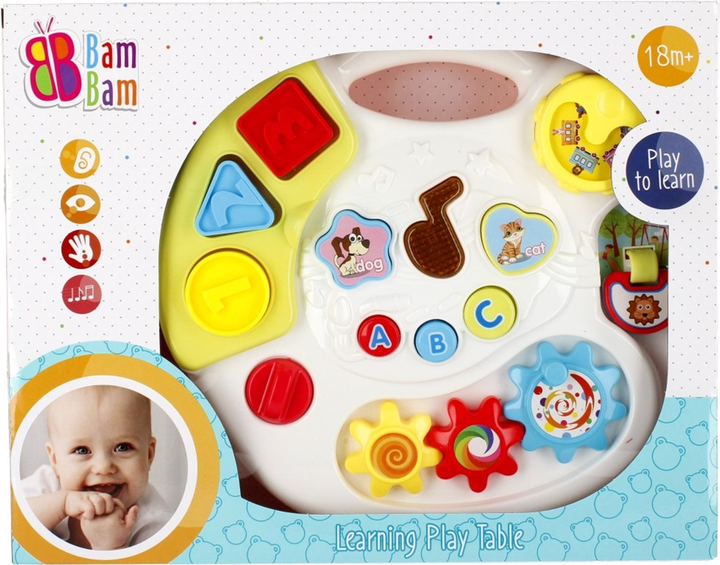 Muzyczny stoliczek Bam Bam Learning Play Table (5908275178774) - obraz 1