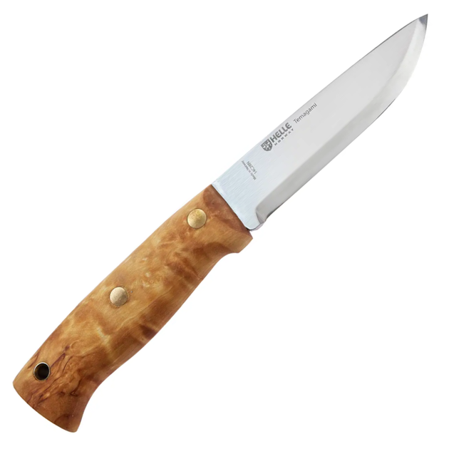 Нож фиксированный Helle Temagami S (длина: 230мм, лезвие: 110мм), береза, ножны кожа - изображение 2