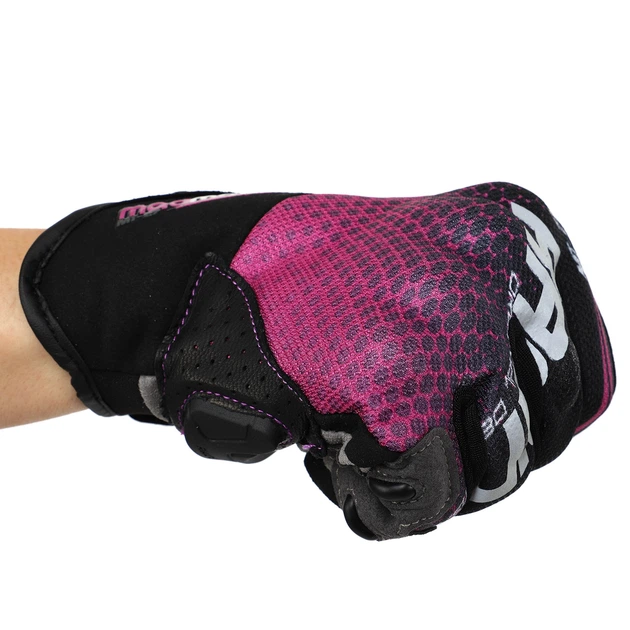 Моторукавички MAD R Pro (поліестер, super fabric, шкіра, розмір L, Чорно-фіолетовий) (MT-27_Чорно-фіолетовий_L) - зображення 4