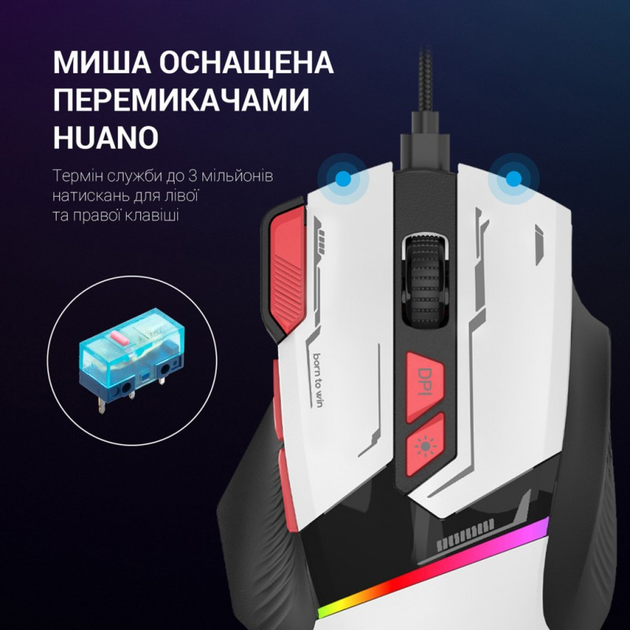 Мышка GamePro GM300W USB White (GM300W) - изображение 5