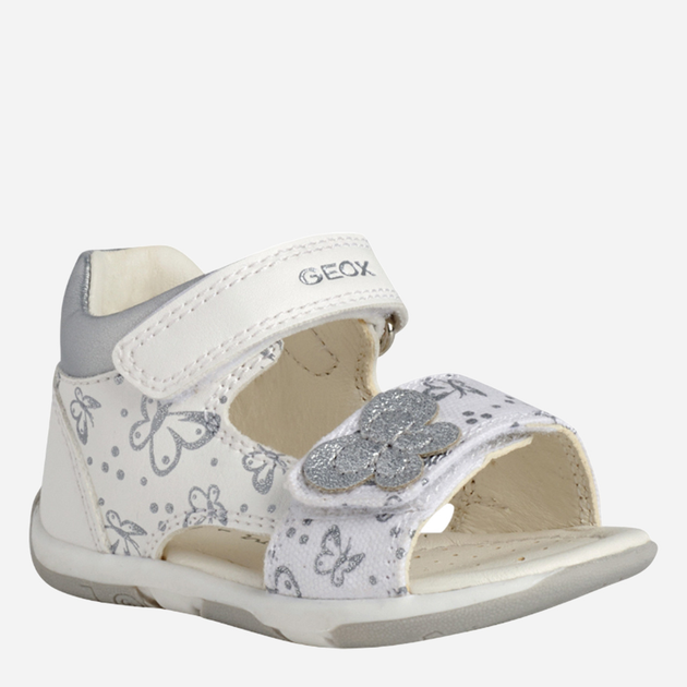 Sandały dla dziewczynki Geox B250YC0BCAW-C0007 22 Biały/Srebrny (8050036463258) - obraz 2