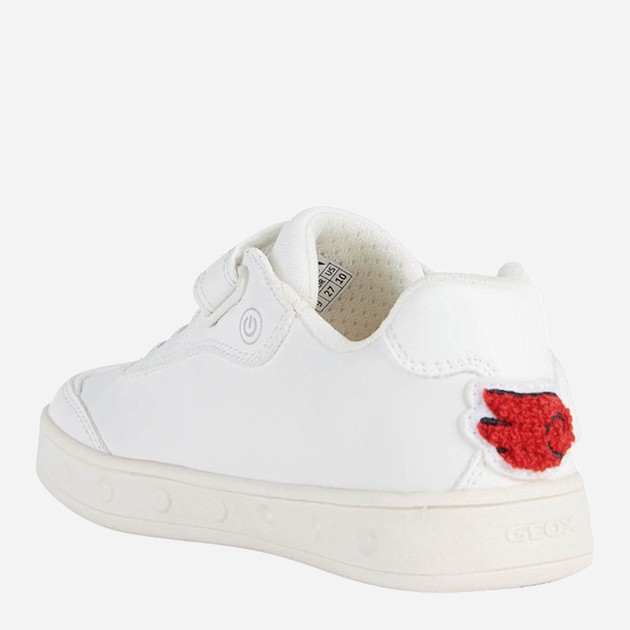 Sneakersy dla dziewczynki Geox J268WC000BC-C0050 31 Białe (8050036809742) - obraz 3
