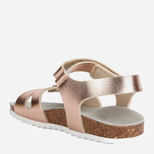 Дитячі сандалії для дівчинки Geox J028MC0003V-C8124 25 Золотисті (8050036975096) - зображення 3