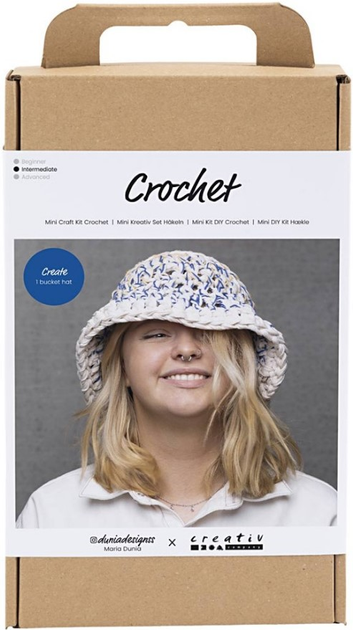Набір для рукоділля Creativ Company Craft Kit Crochet Chunky Bucket Hat для в'язання капелюха (5712854697293) - зображення 1