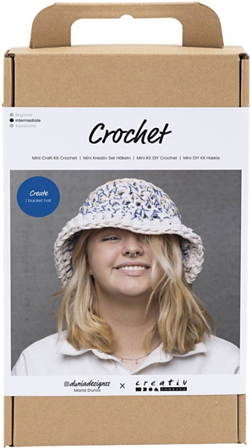 Zestaw do rękodzieła Creativ Company Craft Kit Crochet Chunky Bucket Hat do szydełkowania kapelusza (5712854697293) - obraz 1