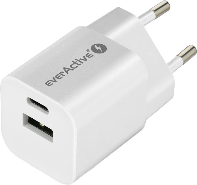 Ładowarka sieciowa everActive GaN SC-390Q 30W White - obraz 4