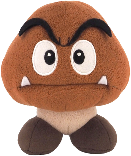 М'яка іграшка 1UP Distribution Super Mario Goomba 14 см (3760259935313) - зображення 1
