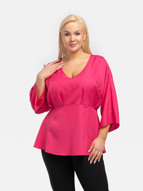 Блузка жіноча Karko B954 50 Яскраво-рожева (5903676006855) - зображення 1