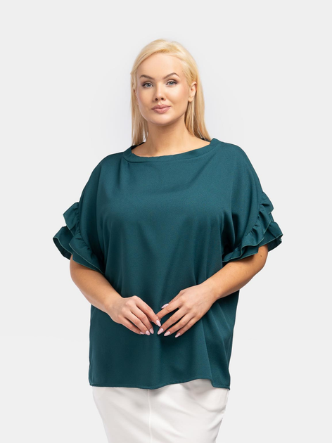 Блузка жіноча Karko BA018 50-52 Зелена (5903676057437) - зображення 1