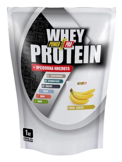 Протеїн Power Pro Whey Protein Банан 1000 грамів - зображення 2