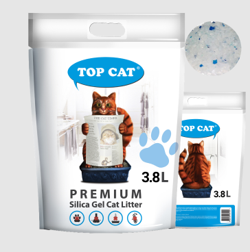 Наполнитель для кошачьего туалета Top Cat Premium силикагелевый 3.8 л 480095 - Фото 3 Наполнитель для кошачьего туалета Top Cat Premium силикагелевый 3.8 л 480095 - изображение 3