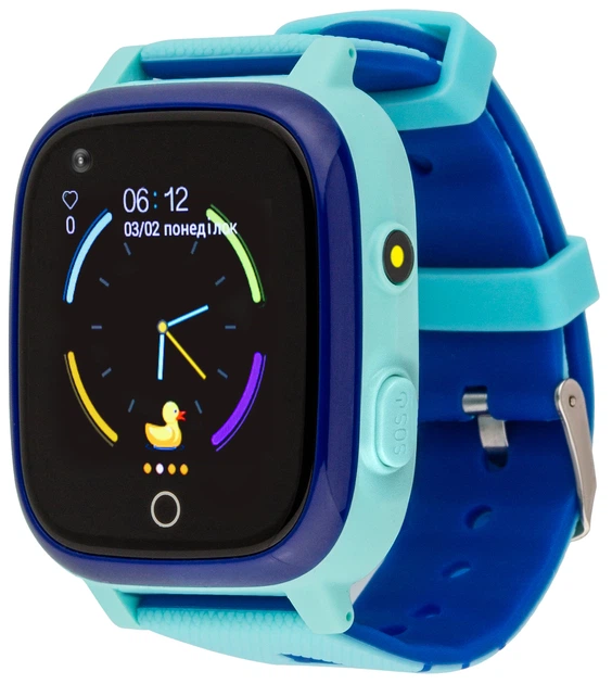 Дитячий смартгодинник AmiGo GO005 4G WIFI Thermometer Blue (747017