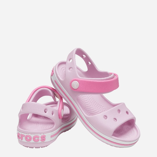 Дитячі сандалі для дівчинки Crocs CR12856-BAPK 28-29 C11 Рожеві (191448657229) - зображення 2