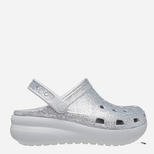 Chodaki dziecięce dla dziewczynki Crocs CR207834-SHIM 29-30 C12 Srebrne (196265165001) - obraz 1