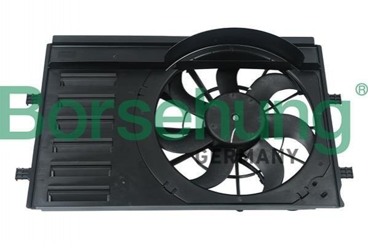 Вентилятор охолодження двигуна Borsehung B11503 Skoda Fabia, Rapid, Roomster; Seat Ibiza, Toledo, Cordoba; Volkswagen Polo, Jetta, Golf 6R0959455C, 6Q0959455AD, 6R0959455E - зображення 1