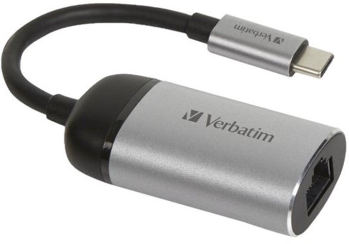 Karta sieciowa Verbatim USB-C - Gigabit Ethernet (23942491460) - obraz 1