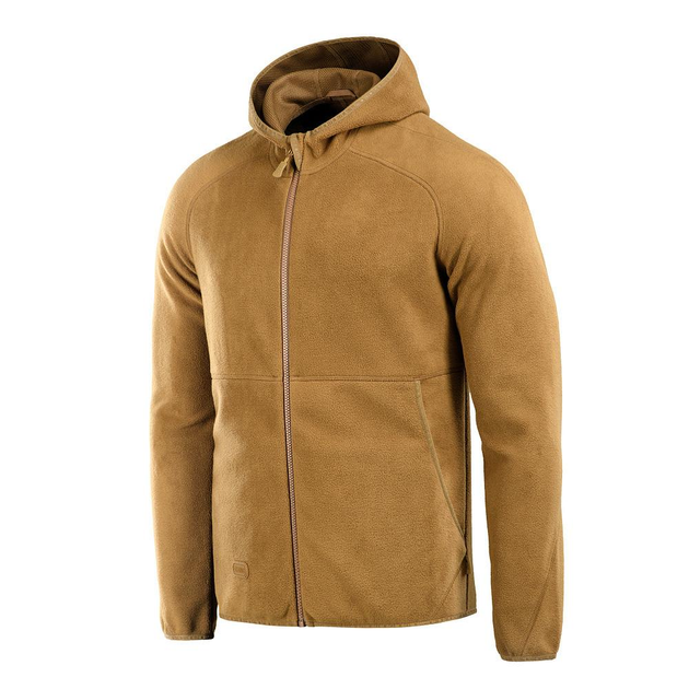 Тактическая M-Tac кофта Lite Microfleece Hoodie Coyote Brown темно-коричневая S - изображение 1