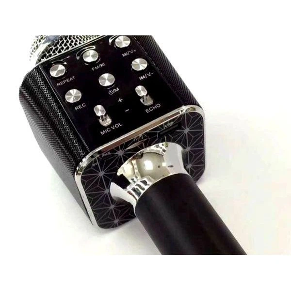 Детский караоке микрофон с Bluetooth беспроводной WSTER WS-1688 Black - Фото 7 Детский караоке микрофон с Bluetooth беспроводной WSTER WS-1688 Black - изображение 7