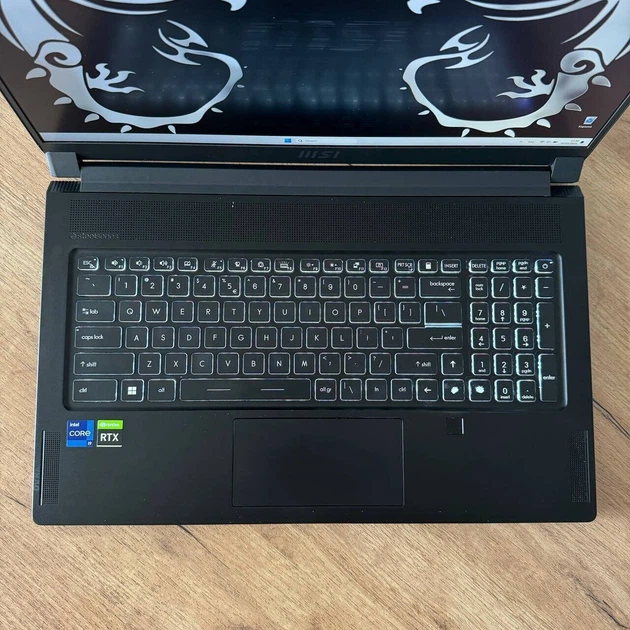 Мобильная рабочая станция Б-класс MSI WS76 11UK / 17.3" (1920x1080) IPS / Intel Core i9-11900H (8 (16) ядер по 2.5 - 4.9 GHz) / 32 GB DDR4 / 512 GB SSD / nVidia RTX A3000, 6 GB GDDR6, 192-bit б/у - Фото 8 Мобильная рабочая станция Б-класс MSI WS76 11UK / 17.3" (1920x1080) IPS / Intel Core i9-11900H (8 (16) ядер по 2.5 - 4.9 GHz) / 32 GB DDR4 / 512 GB SSD / nVidia RTX A3000, 6 GB GDDR6, 192-bit б/у - изображение 8