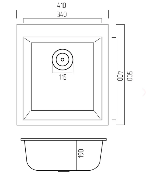 Кухонная мойка Platinum 4150 SOKIL матовый Титан (SP000039602) - изображение 5
