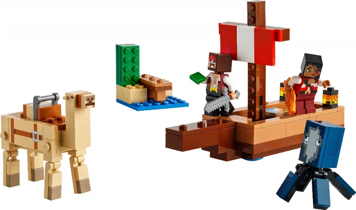 Конструктор LEGO Minecraft Путешествие на пиратском корабле 166