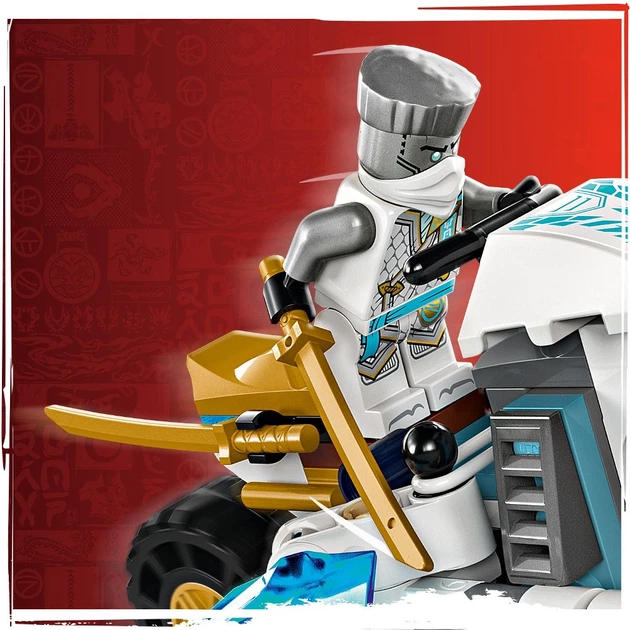 Конструктор LEGO NINJAGO Ледяной мотоцикл Зейна 84 детали (71816