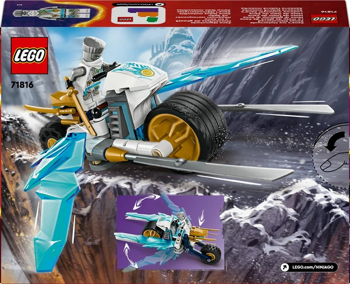 Конструктор LEGO NINJAGO Ледяной мотоцикл Зейна 84 детали (71816