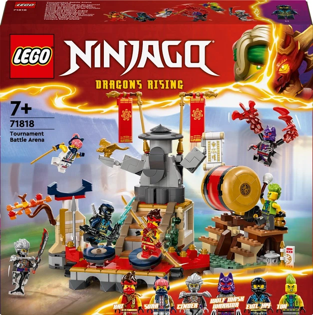 Конструктор LEGO NINJAGO Боевая арена турнира 659 деталей (71818