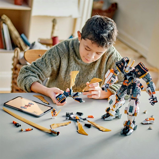 Конструктор LEGO NINJAGO Драконовый робот-титан Коула 1055 деталей