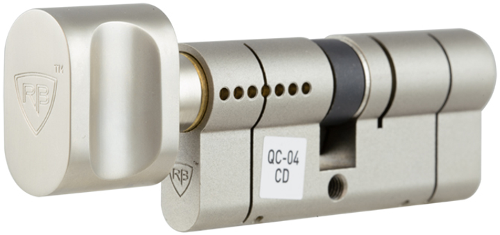 Циліндр RB-Locks Keylocx DIN_KT 90 NST 35x55T TO_NST CAM30 5KEY RB1 K04 Box Нікель/Сатин (RAV-NE000253921) - зображення 2