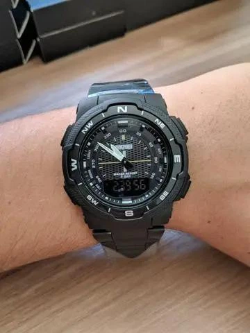 Мужские наручные спортивные часы Skmei 1370 Marshal Черные - изображение 7