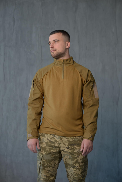 Тактический костюм «Military» цвет койот Рубашка убакс + штаны кайман 52 - изображение 7