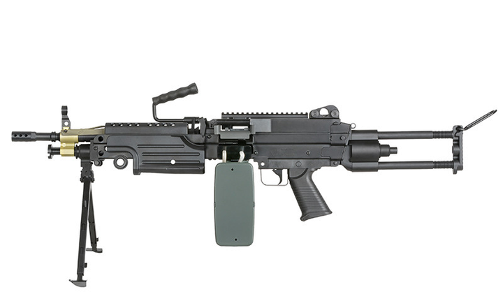 Кулемет FN M249 PARATROOPER LMG - Black [A&K] (для страйкболу) - зображення 1