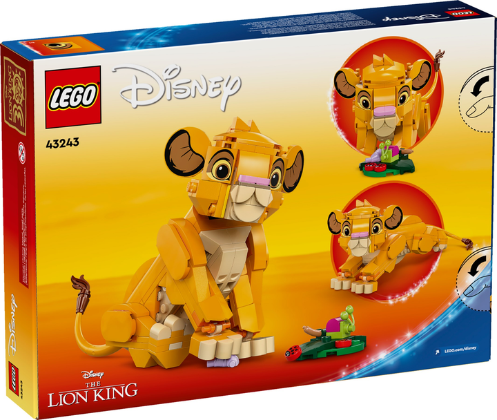 Конструктор LEGO Disney Classic Король Лев - Левеня Симба 222 деталі (43243) - зображення 6