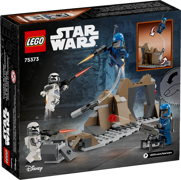 Zestaw klocków LEGO Star Wars Zasadzka na Mandalorze — zestaw bitewny 109 elementów (75373) - obraz 5