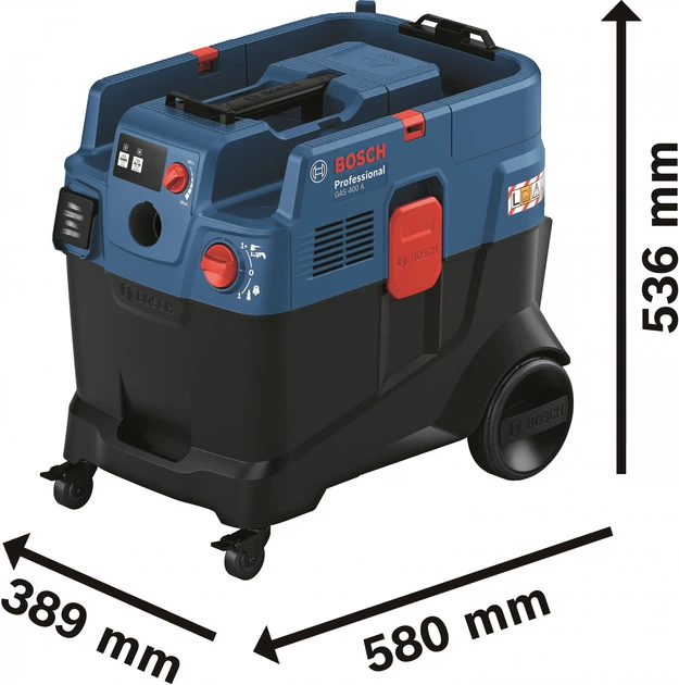 Odkurzacz przemysłowy Bosch Professional GAS 400 A (06019M0020) - obraz 3