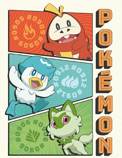 Postery GBeye Pokemon Portfolio Starters 9 szt (3665361133186) - obraz 2