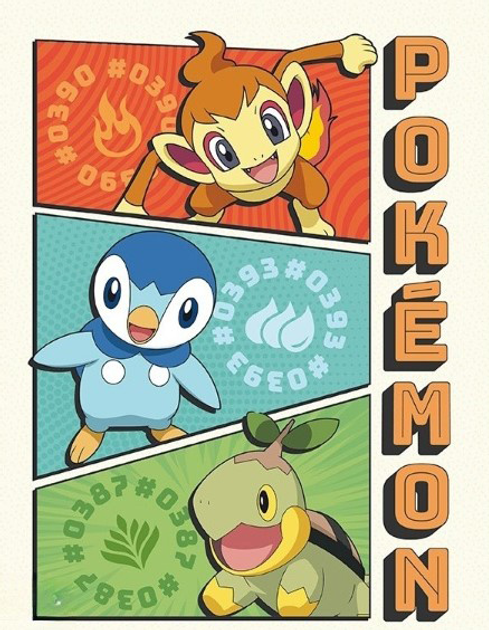 Postery GBeye Pokemon Portfolio Starters 9 szt (3665361133186) - obraz 6