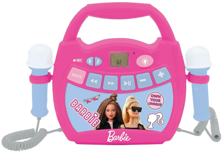 Караоке-плеєр Lexibook Barbie Bluetooth Speaker з 2 мікрофонами (3380743103471) - зображення 1