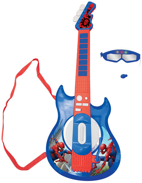 Електронна гітара Lexibook Spider-Man зі світлом (3380743087429) - зображення 1