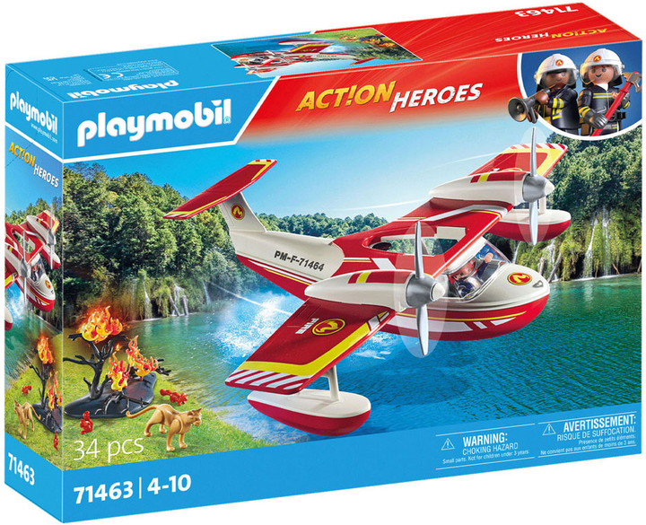 Пожежний гідролітак Playmobil Action Heroes з аксесуарами (4008789714633) - зображення 1