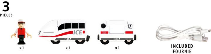 Lokomotywa Brio Trains of the World Ice Rechargeable Train (7312350360882) - obraz 6