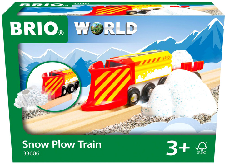 Lokomotywa Brio Train With Snow Plow (7312350336061) - obraz 1